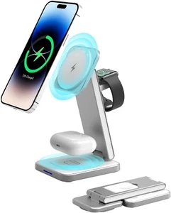 Wireless Charger iPhone15/14/13/12 Series, iWatch Series Magnetic SPGUARD - Zdjęcie 1 z 8
