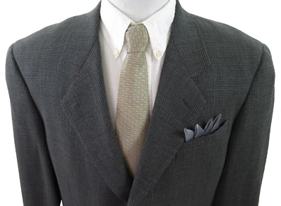 Mani Giorgio Armani Men Wool Nailshead Italian Blazer Jacket Sport Coat 40 R USA - Image 1 of 4