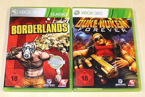 2 XBOX 360 SPIELE SAMMLUNG BORDERLANDS DUKE NUKEM FOREVER - USK 18 SHOOTER UNCUT - Bild 1 von 3