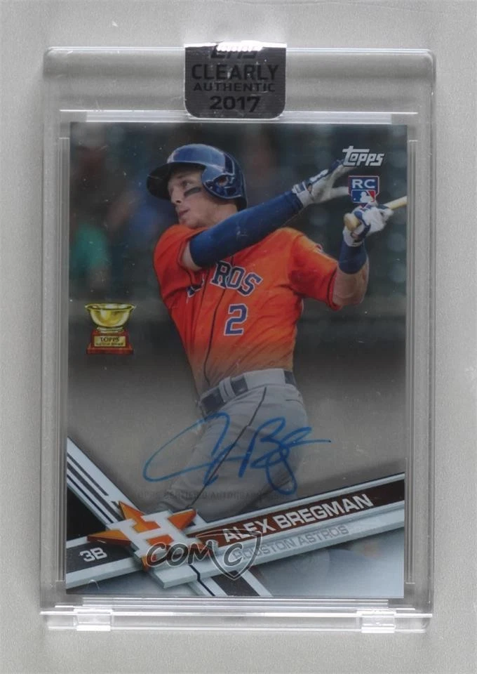 2017 Topps Clearly Authentic Auto Alex Bregman #CAAU-ALB Rookie Auto RC - Image 1 of 2