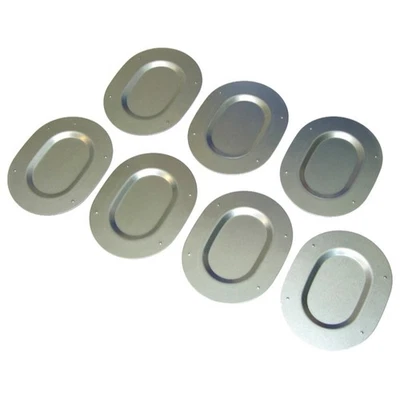 Placas de tapón de drenaje de piso de maletero 4 cuerpos 3 maletero 1964-72 GM A-Body kit de 7 piezas Foto 1 de 4