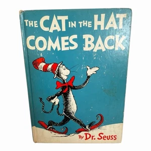 The Cat in the Hat Comes Back - 1958 - Dr Seuss - Hardcover - Good Condition - Imagen 1 de 6