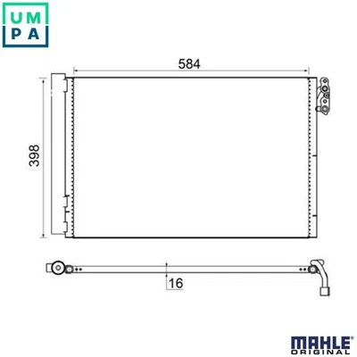 CONDENSER AIR CONDITIONING AC 413 001S FOR BMW NISSAN N46B20E/B20CC/B20BB 2.0L - Image 1 of 4