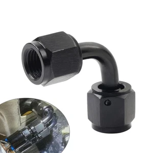 4AN Buchse auf Buchse 90 Grad Schwenkkupplung Union Fitting Adapter Stecker - Picture 1 of 10