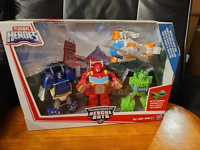 Rescue Bots Playskool Heroes Griffin Rock Rescue Team Action Figure 4-Pack NEW  - Image 1 of 4
