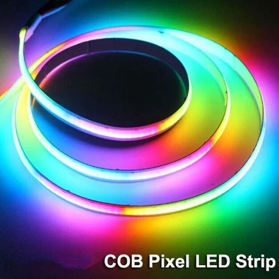 12V 24V WS2811 COB RGBIC LED Strip IC Addressable Full Color Flexible Tape Light - Image 1 of 4