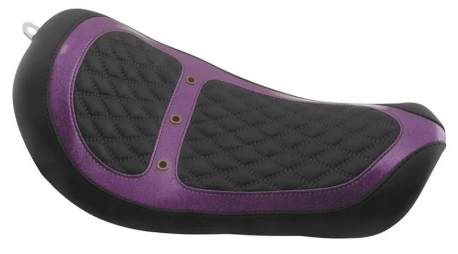 Mustang Revere Runner Vent Seat Black/Purple Harley Davidson 06-17 Dyna 75052MP - Image 1 of 1