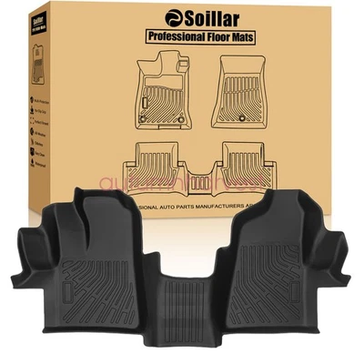 Alfombrillas forro 3D primera fila para Ford Transit 150/250/350 TPE 2015-2021 negras Foto 1 de 4