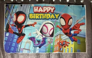 NEU Spidey and His Amazing Friends 3x5ft Happy Birthday Hintergrund Banner Party - Bild 1 von 8
