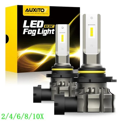 2 9145 9140 H10 x Foglight LED Lights Fog Bulbs Lamps High Low Beam White 2/10x - Image 1 of 4