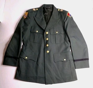 US Army Dress Uniform Jacket, Patches & DUI's. Stanley Blacker - EUC - Picture 1 of 19