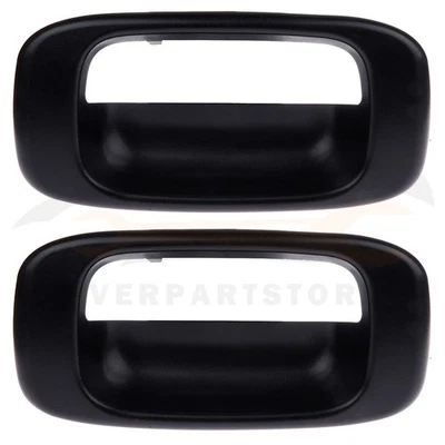 2Pcs Black Tailgate Handle Bezel Cover For 2007 Chevrolet Silverado 1500 Classic - Изображение 1 из 4