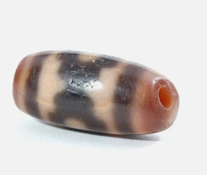 Himalayan Tibetan Nepalese Cultures Dzi Zee Double Tasso Prayer Amulet Mala Bead - Picture 1 of 12