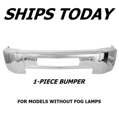 НОВЫЙ хромированный передний бампер для 2015–2019 Silverado 2500HD 3500HD - Изображение 1 из 4