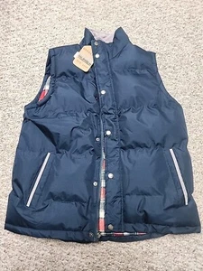 Gioberti Vest Jacket Puffer Boys Full Zip Flannel Lined NWT 16 Navy MSRP $ 45 - Picture 1 of 13