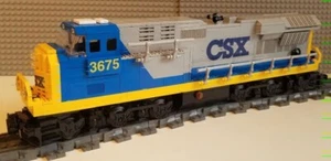 Custom Train CSX ES44ac Engine Grey Version -PLEASE READ ITEM DESCRIPTION- - Picture 1 of 5