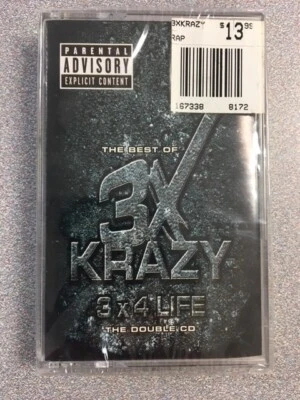 The Best Of 3XCrazy - 3X4 Life CS Cassette (New/Sealed) 2000 - Image 1 of 2