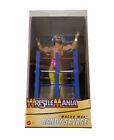 New In Box WWE WRESTLE MANIA RANDY “MACHO MAN” SAVAGE Posable Figure In Ring 
