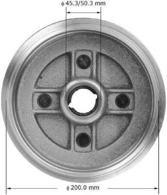 Tambor de freno Bendix PDR0824 para 03-05 Kia Rio Foto 1 de 2