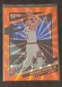 2021-22 Panini Donruss Michael Porter Jr. Orange Laser Holo Parallel #99 *Bottom - Picture 1 of 1
