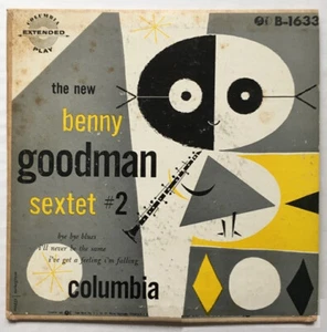 Jazz EP - The New Benny Goodman Sextet #2 – Columbia – B-1633 – 1954 - Picture 1 of 2