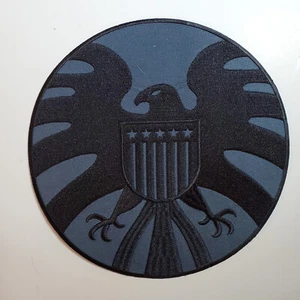 CHAQUETA TRASERA PARCHE TRASERO DE 8"" AGENTS OF SHIELD NEGRA VIUDA Logotipo 8"" - EE. UU. Enviada por correo - Imagen 1 de 1