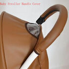 Baby Stroller Handlebar Cover Pu-Leather Armrest Case Protection Zipper