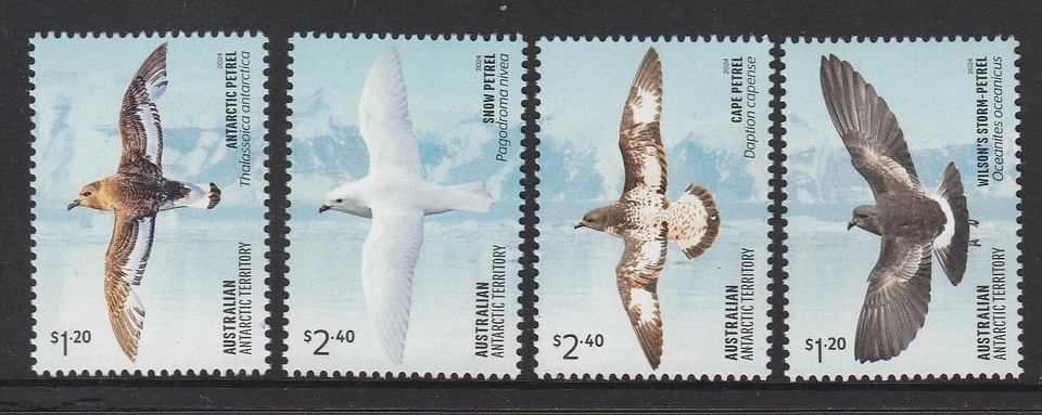 Australian ANTARCTIC 2024 Antarctic PETREL Birds Design SET MNH - EN STOCK AHORA. Foto 1 de 1
