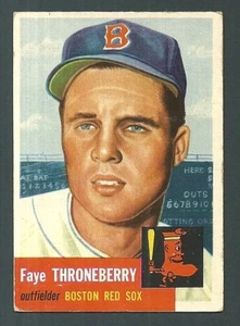 Tarjeta Topps #49 Faye Throneberry Boston Red Sox 1953 - Imagen 1 de 2