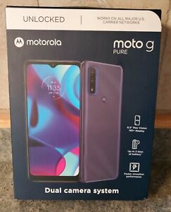 Motorola Moto G Pure Unlocked (32GB) - Blue