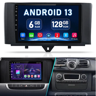 Für Smart Fortwo 451 2010-2015 Android 13 Autoradio GPS Navi Carplay WIFI 6+128G - Bild 1 von 4
