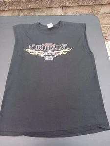 Cruisin Geneva On The Lake, Ohio Sleeveless Shirt, Motorcycles Large Tank Top - Picture 1 of 9