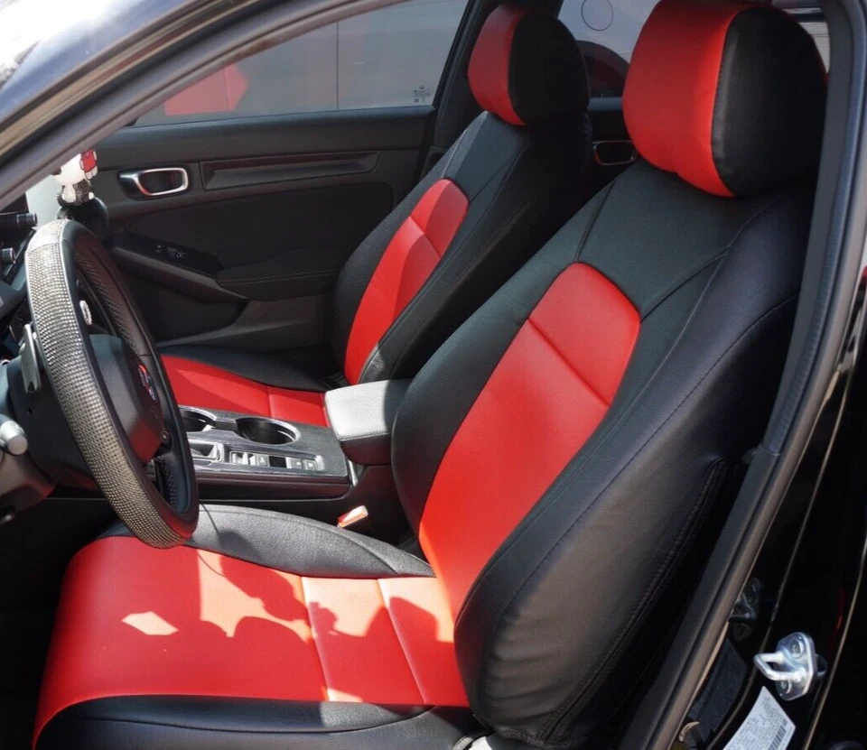 FUNDA DE ASIENTO PARA MITSUBISHI ECLIPSE 2000-2012 IGGEE S. CUERO AJUSTE PERSONALIZADO 13 COLORES Foto 1 de 4