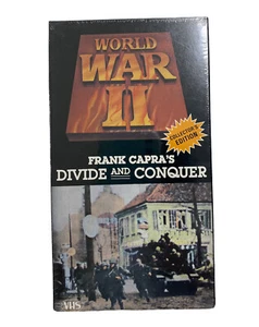 DIVIDE AND CONQUER WWII FRANK CAPRA Collector’s Edition DOCUMENTARY VHS TAPE New - Bild 1 von 8