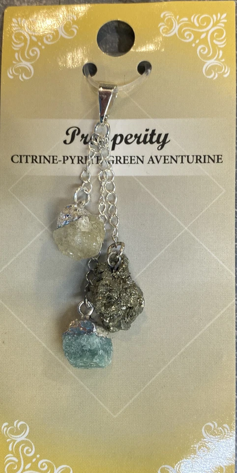 Collar Prosperidad Con Pirita Citrino Y Aventurina Verde  Foto 1 de 1