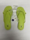 Shade And Shore Ladies Light Green Strappy Flip Flops Sandals Size 6
