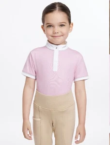 LeMieux Mini Bella Show Shirt Blossom Kids Glitter Trim Crystal Popper - Picture 1 of 4