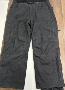 Obermeyer Hombres XXL Negro Forrado Pantalones de Nieve Bolsillos con Cremallera Esquí Snowboard - Imagen 1 de 12