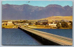 Postcard MT Panorama View of Polson Montana W7 - Picture 1 of 2