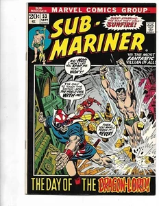 Sub-Mariner #53, 1972, Near Mint, 9.4, Stan Lee era classic, Bronze - Picture 1 of 3
