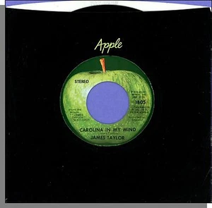 James Taylor - Carolina in My Mind + Something's Wrong - 7" Apple Single! - Imagen 1 de 1