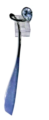 Segnalibro Argento Cristallo CZ A Forma Di Pera Accessori Segnalibro Nuovo - Immagine 1 di 2