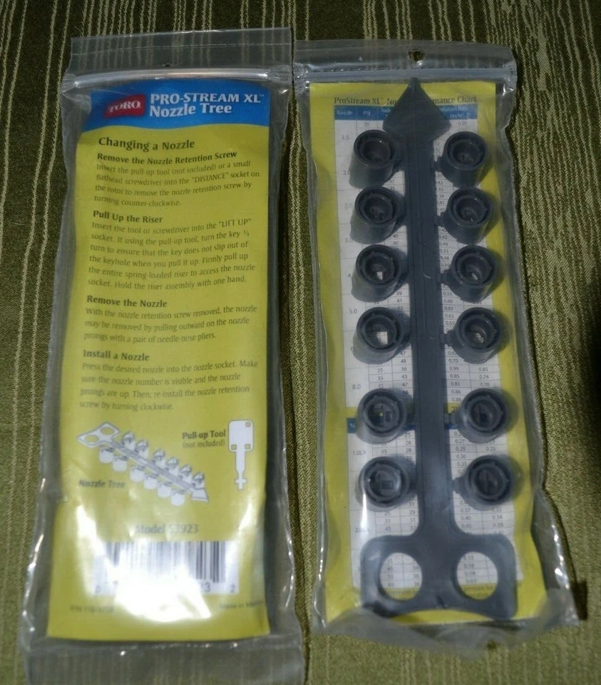 11 Sets Toro Pro-Stream XL Nozzle Tree Model #53923 - 12 Spray Nozzles per Set