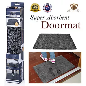 Super Absorbent Magic Doormat Pet Mat Step Clean Non Slip Dirt Mud Trapper 70cm - Picture 1 of 3