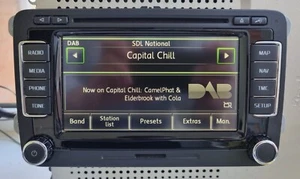 REFURBISHED SKODA COLUMBUS DAB+ TOUCHSCREEN DVD SAT NAV HEAD UNIT OCTAVIA SUPERB - Picture 1 of 14