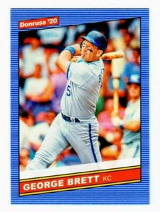 2020 Donruss  # 229 George Brett - Kansas City Royals Retro Baseball Card MLB
