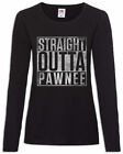 Straight Outta Pawnee Women Long Sleeve T-Shirt Parks and Fun Rec Recreation