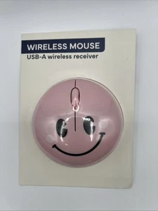 Target Bullseye's Smile Light Pink Vivitar Wireless Computer Mouse NEW IN PACK - Picture 1 of 2