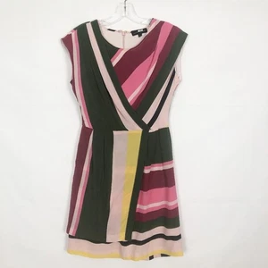 Vestido vaquero para mujer Slate & Willow 100 % seda a rayas talla 2 - Imagen 1 de 12