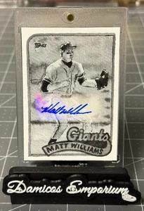 2025 Topps Shoebox Treasures x Andy Friedman Matt Williams Grayscale Auto 6/75 - Picture 1 of 2